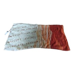 Simonetta Rust & Cream Ombre Love Her Scarf NWT